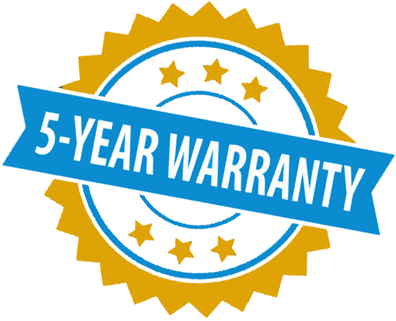 5_year_warranty_2 Luxus SX32 Mid Rise Scissor Lift