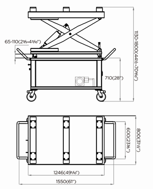 BL1000Dims BL1000 Battery Lift