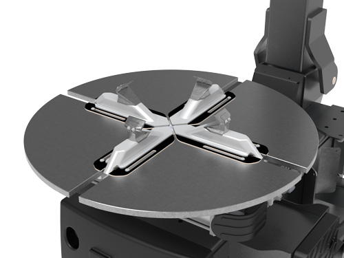 10” to 27” Clamping, double speed, double rotation system