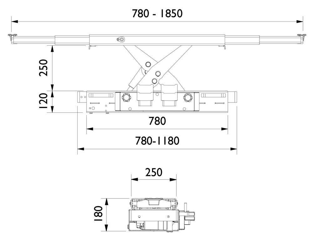 Jacking-Beams-Dimensions-2023 Extra-wide Jacking Beam | Warranty Available | View Now