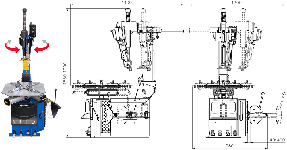 SPACY1 velomount Spacy Tyre Changer
