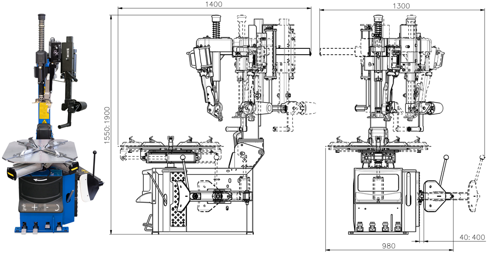 SPACY2 velomount Spacy Tyre Changer