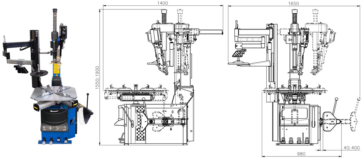SPACY3 velomount Spacy Tyre Changer