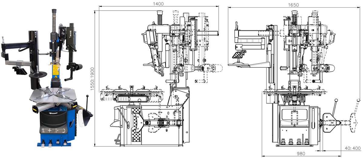 SPACY4 velomount Spacy Tyre Changer