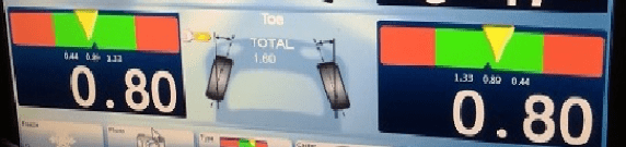 Wheel Alignment Display from Hofmann Megaplan