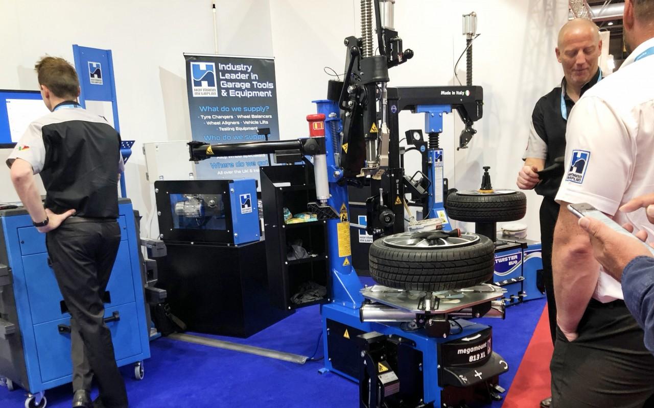 Hofmann Megaplan Tyre Changers on show at Automechanika 2018