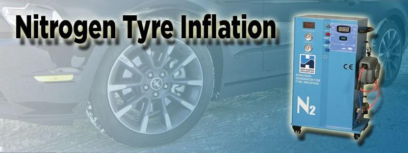 Nitrogen tyre inflation header