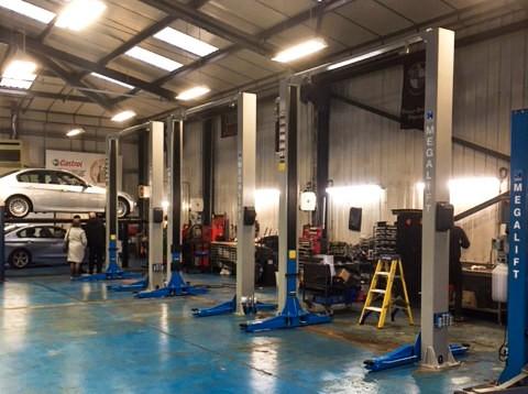 Vehicle Lift Install by Hofmann Megaplan in Derby