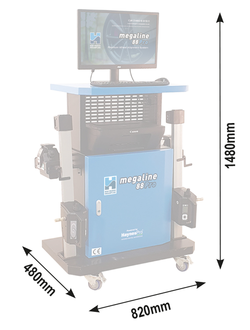 megaline-88-Pro-dims Premium Wheel Alignment: megaline 88 Pro